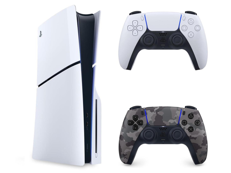 Sony PlayStation 5 Slim + DualSense Grey Cammo